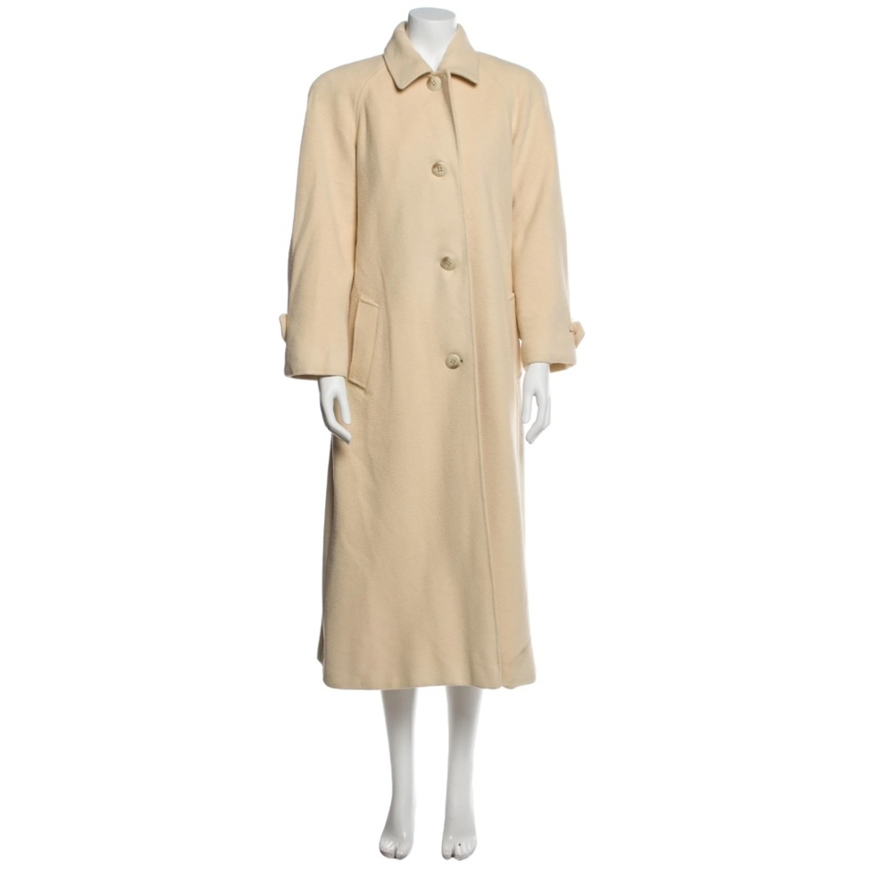 Rare Find Vintage Bonwit Teller Regency Cashmere Wool Coat Cream Size Large
